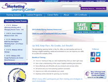 Tablet Screenshot of emarketinglearningcenter.org